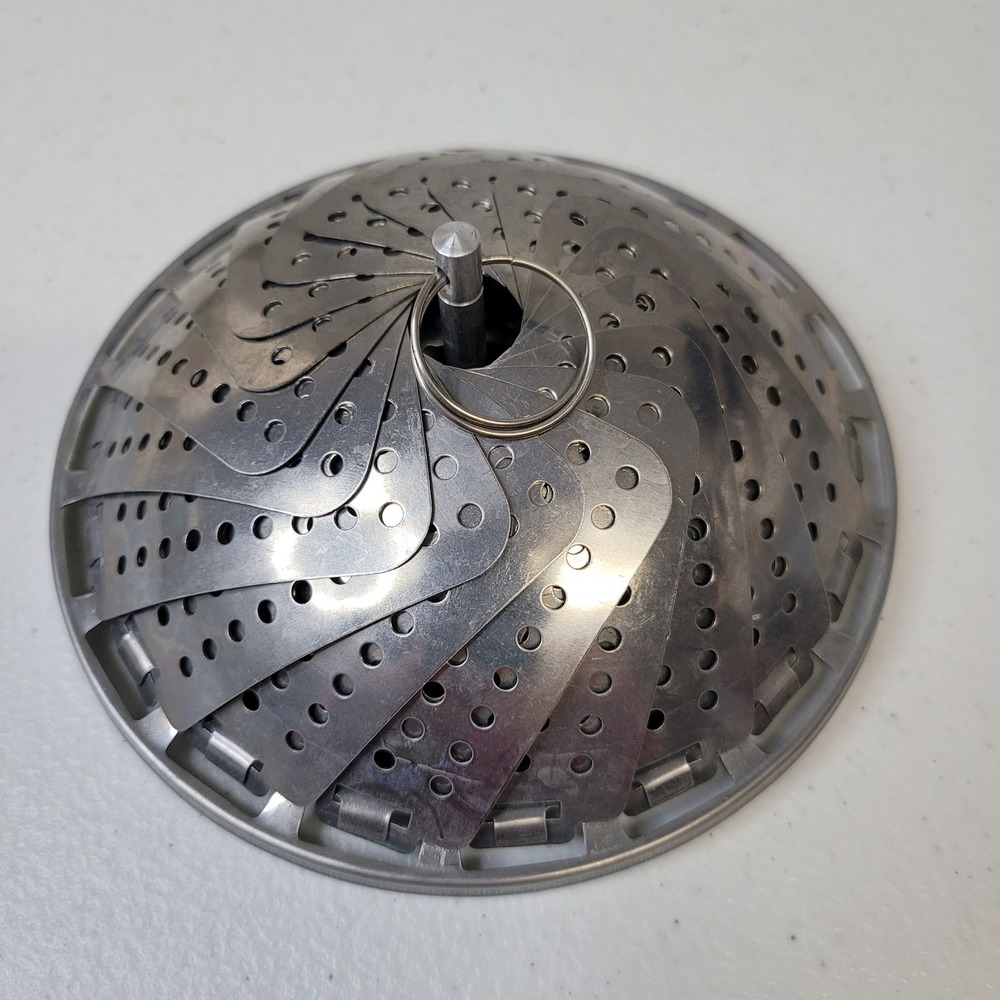 EKCO Stainless Steel Collapsible Steamer Roast Basket‎ Silver 9 Inch